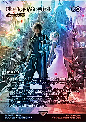 Final Fantasy: Through the Ages - Foil, Akroma's Will (0021 - Blessing of the Oracle)