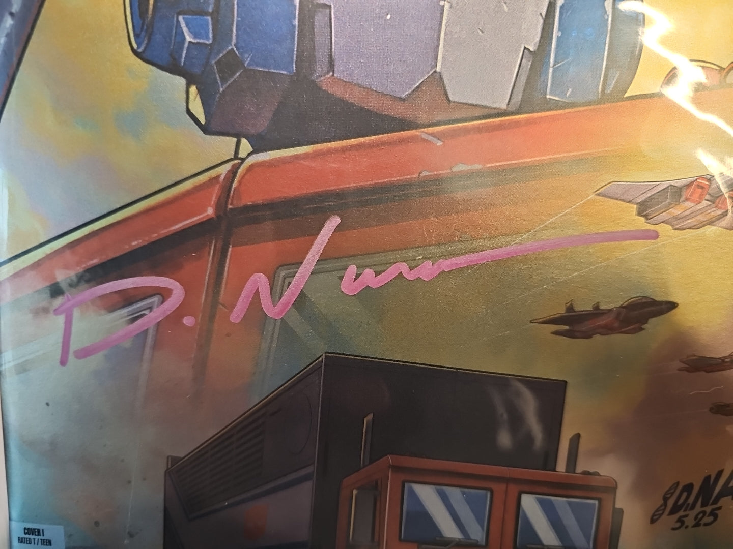 Transformers #25 Cover A - Foil - SIGNED by David Nakayama w/COA