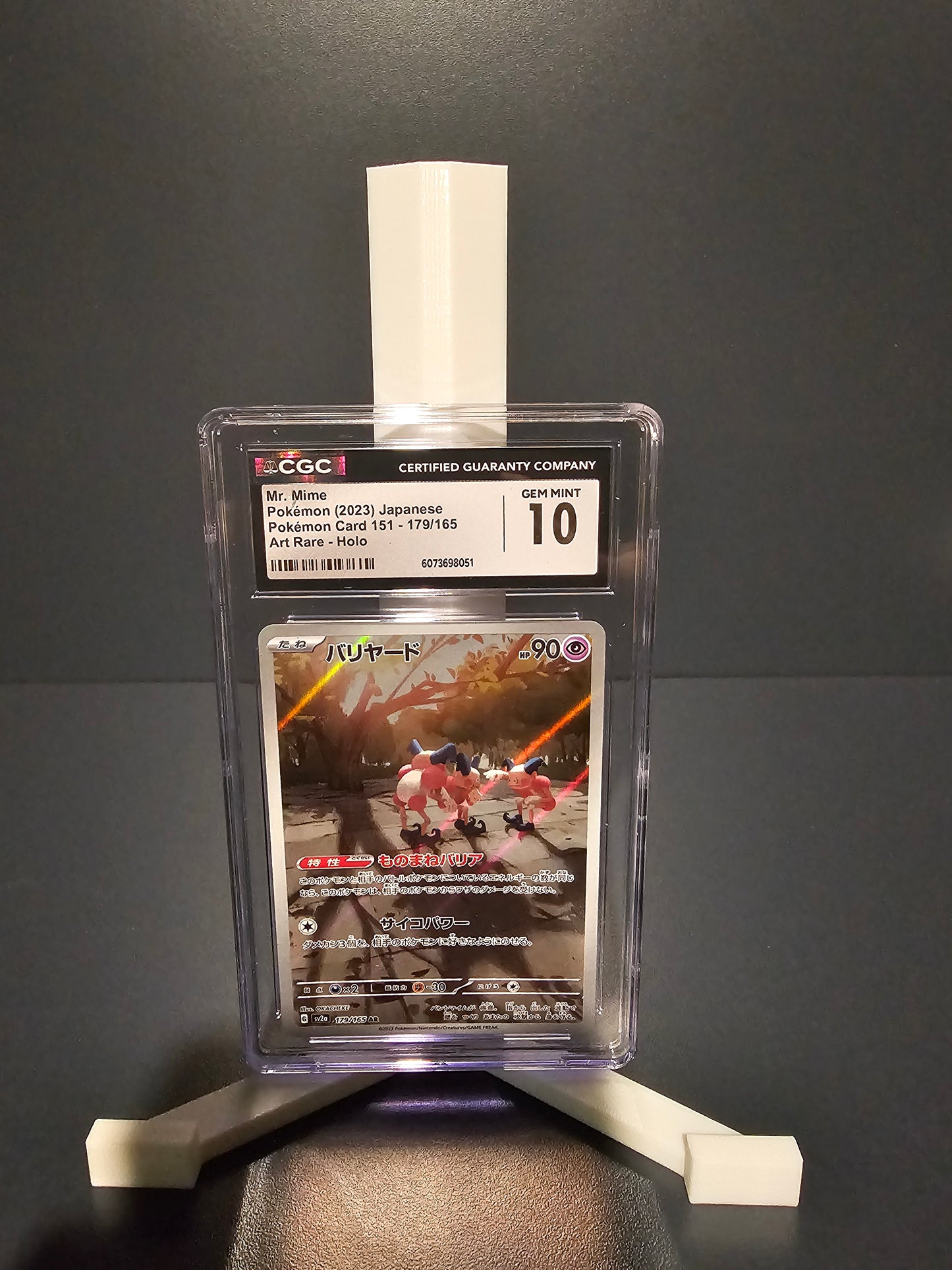 Pokémon - Mr. Mime Japanese Card [151 #179 Mr. Mime Art - CGC 10 GEM MINT] 2023