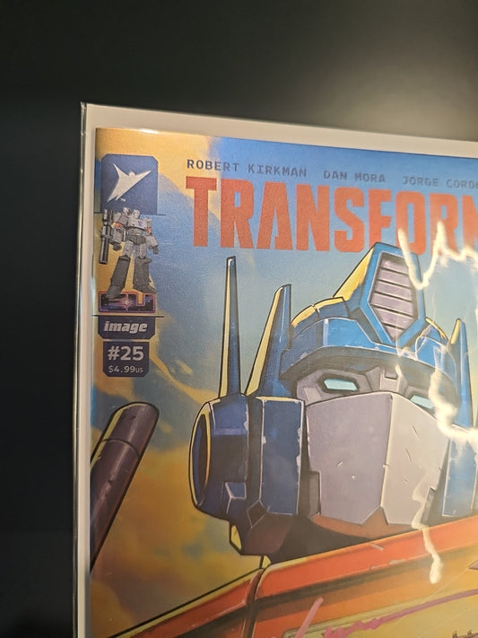 Transformers #25 Cover A - Foil - SIGNED by David Nakayama w/COA