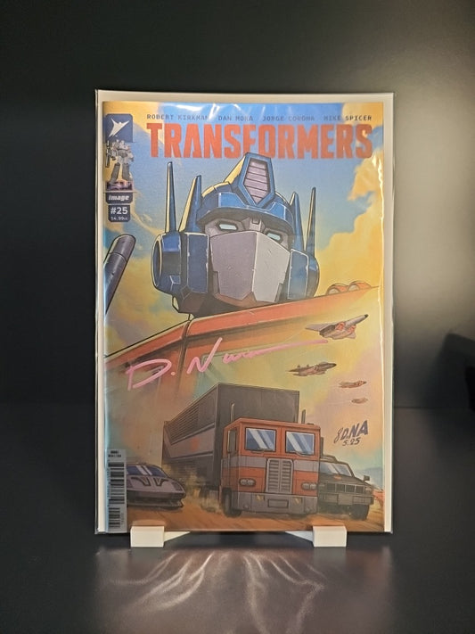 Transformers #25 Cover A - Foil - SIGNED by David Nakayama w/COA